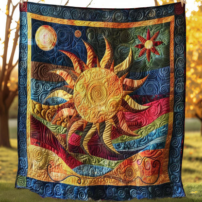 Bohemian Sun & Planets Throw WN1008066CL Quilt