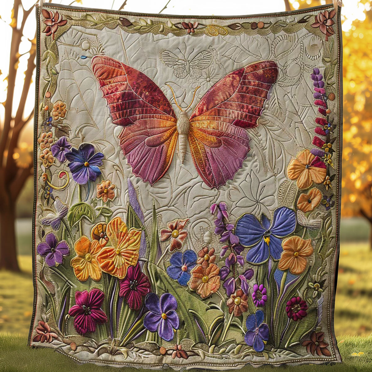 Butterfly Cascade WN2108166CL Quilt