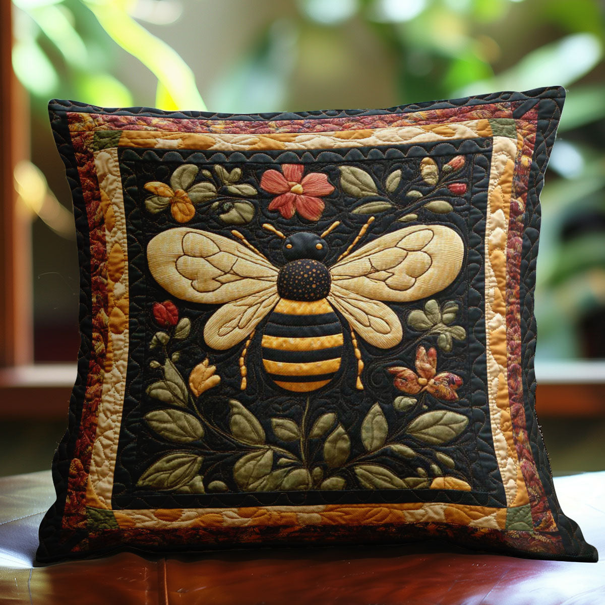 Buzzing Blossoms WN0208054CL Quilt Pillow Case