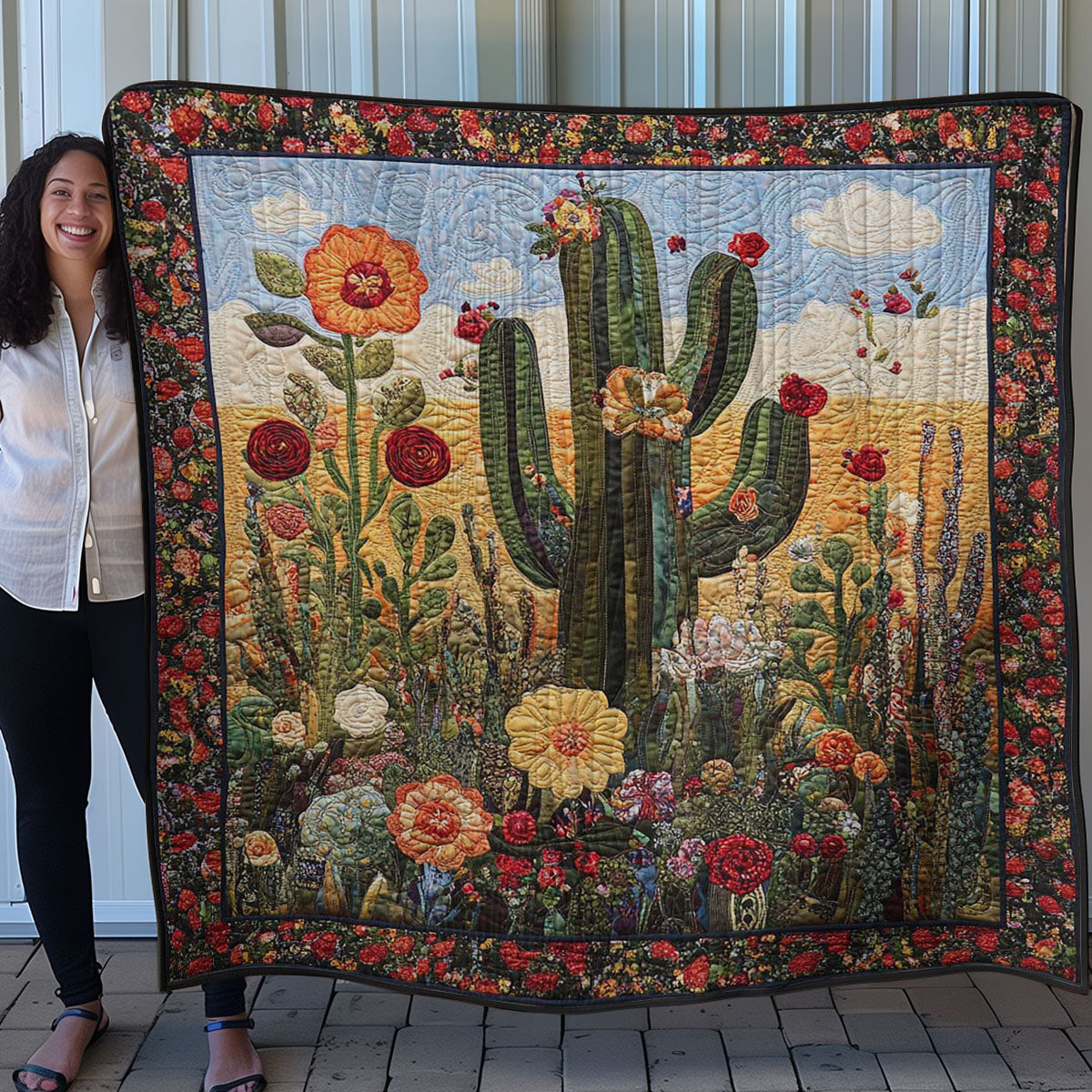 Cactus Garden WN0208016CL Quilt