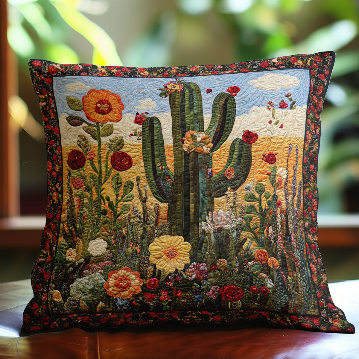 Cactus Garden WN0208055CL Quilt Pillow Case