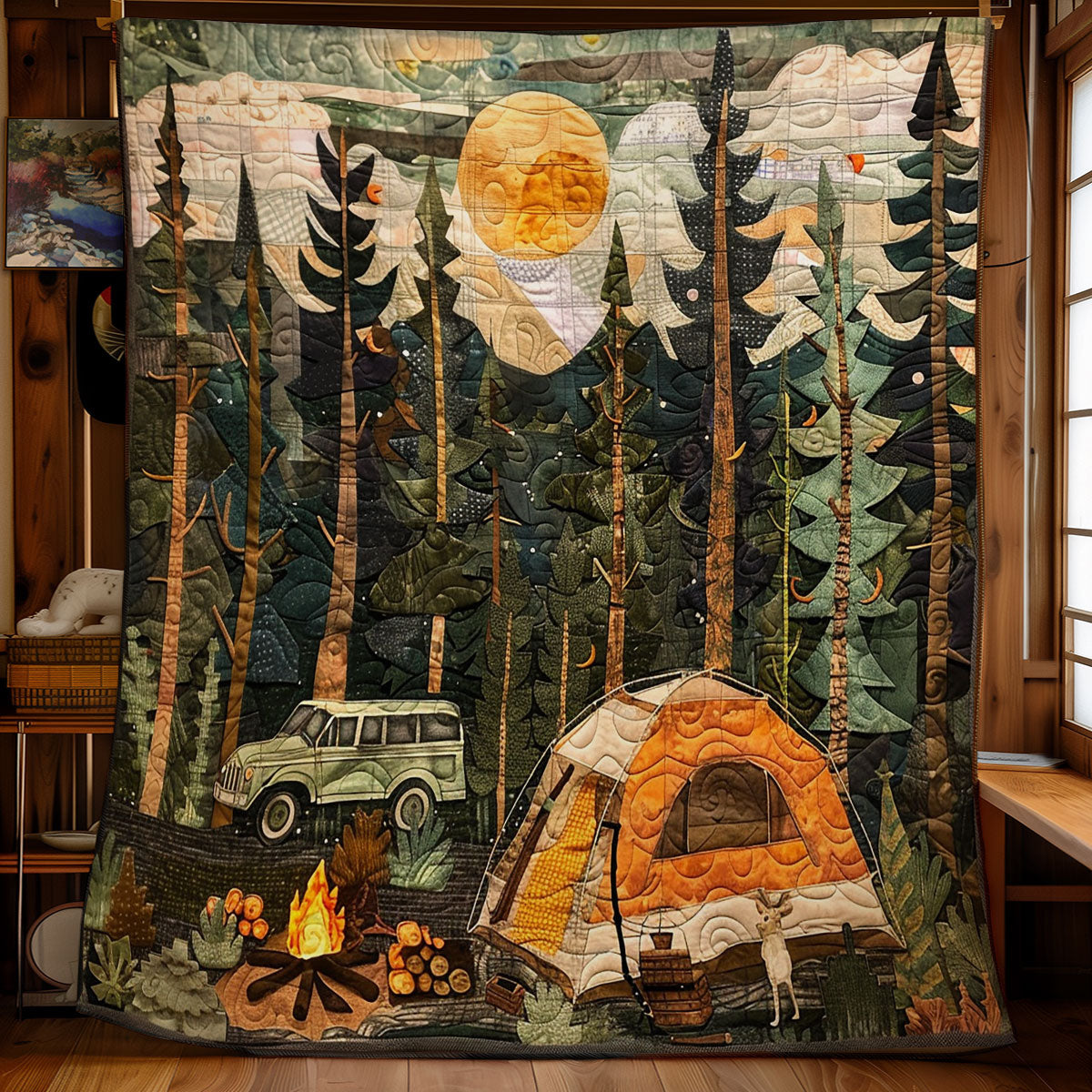 Camping Night Forrest WM2008022CL Quilt