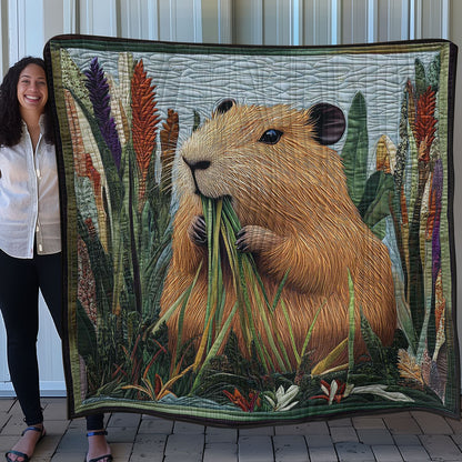 Capybara Feeding WN0708057CL Quilt