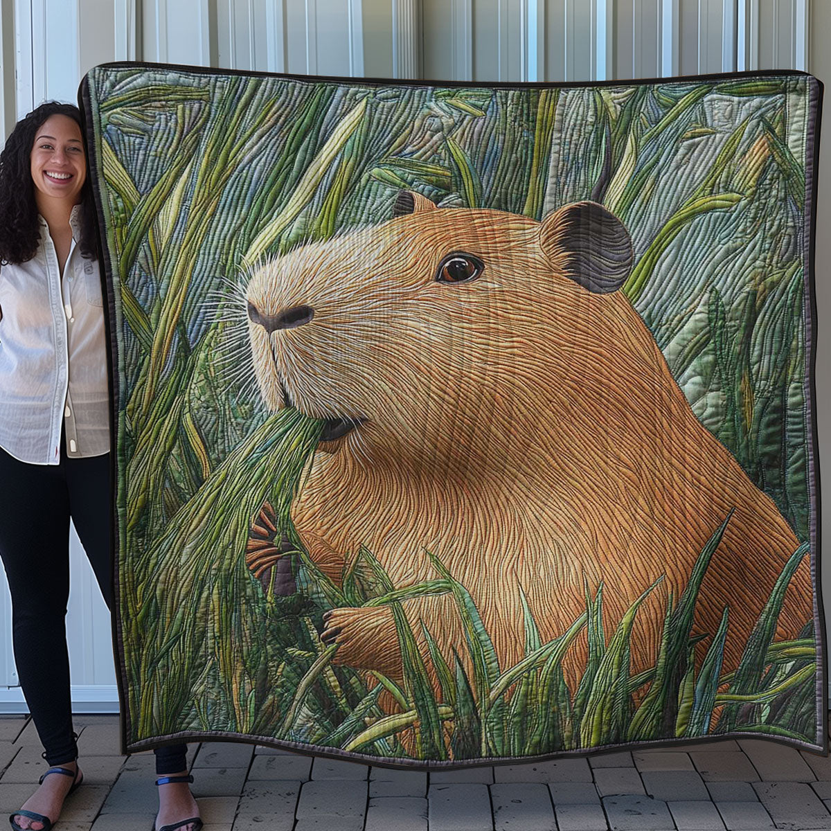 Capybara Grassland WN0708055CL Quilt