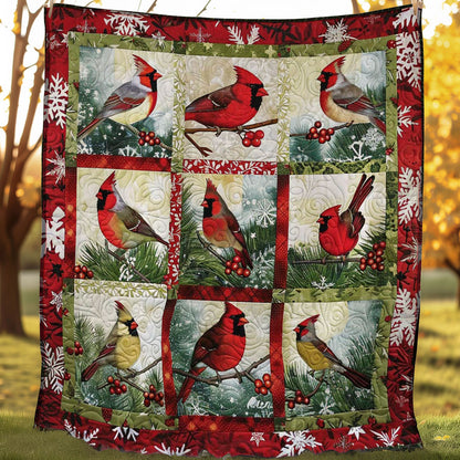 Cardinal Holiday Wonders Throw WN1008088CL Quilt