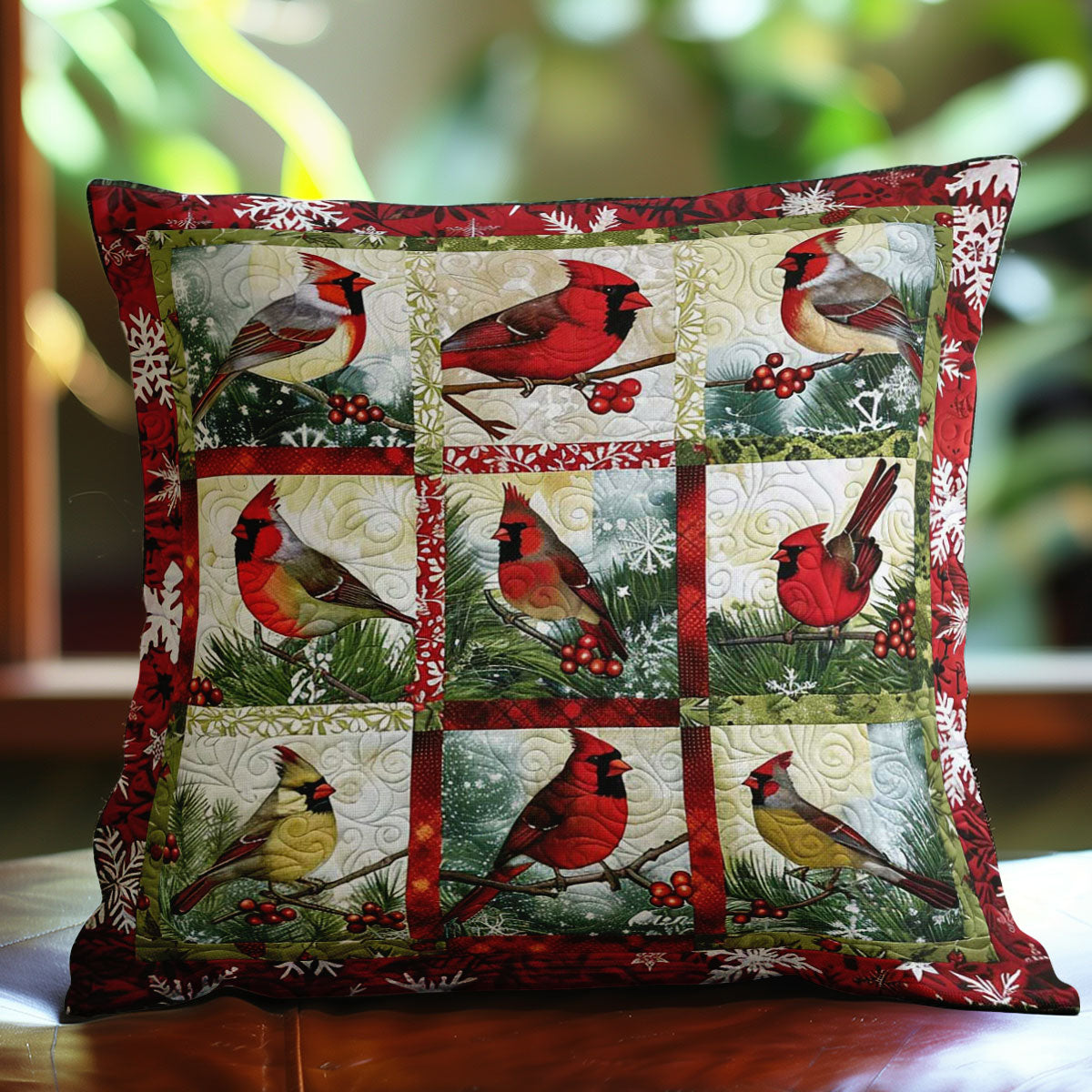 Cardinal Holiday Wonders Throw WN1608053CL Quilt Pillow Case