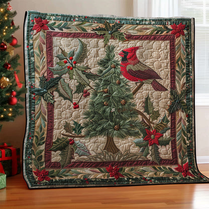 Cardinal With Pine Tree SR1908044CL Quilt