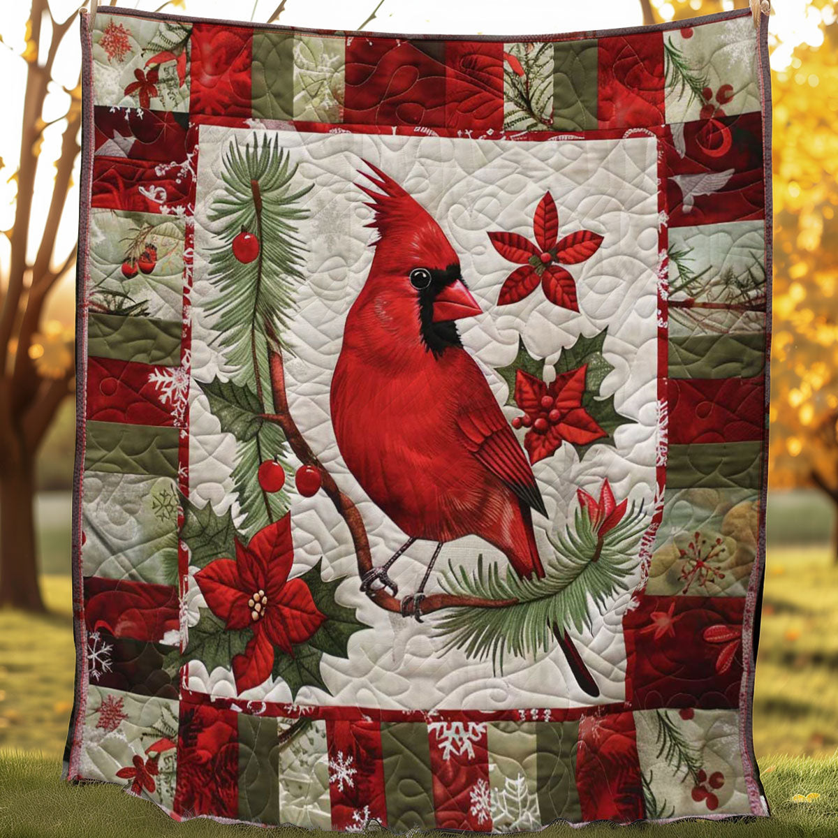 Cardinal Wonderland Throw WN1008080CL Quilt