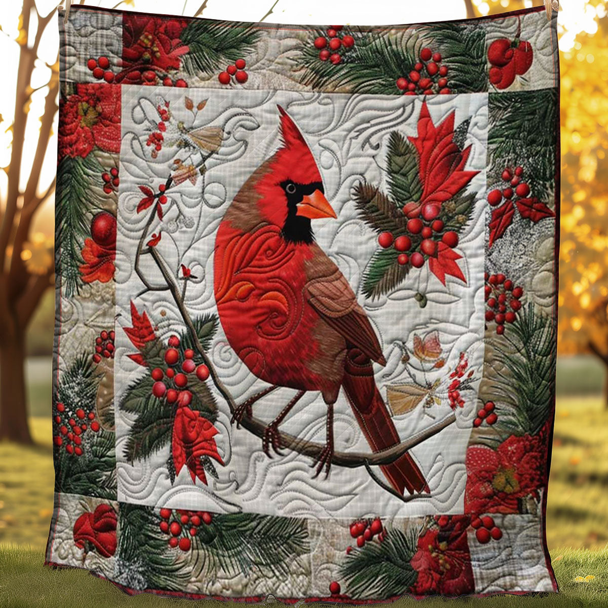 Cardinal Yuletide WN1008073CL Quilt