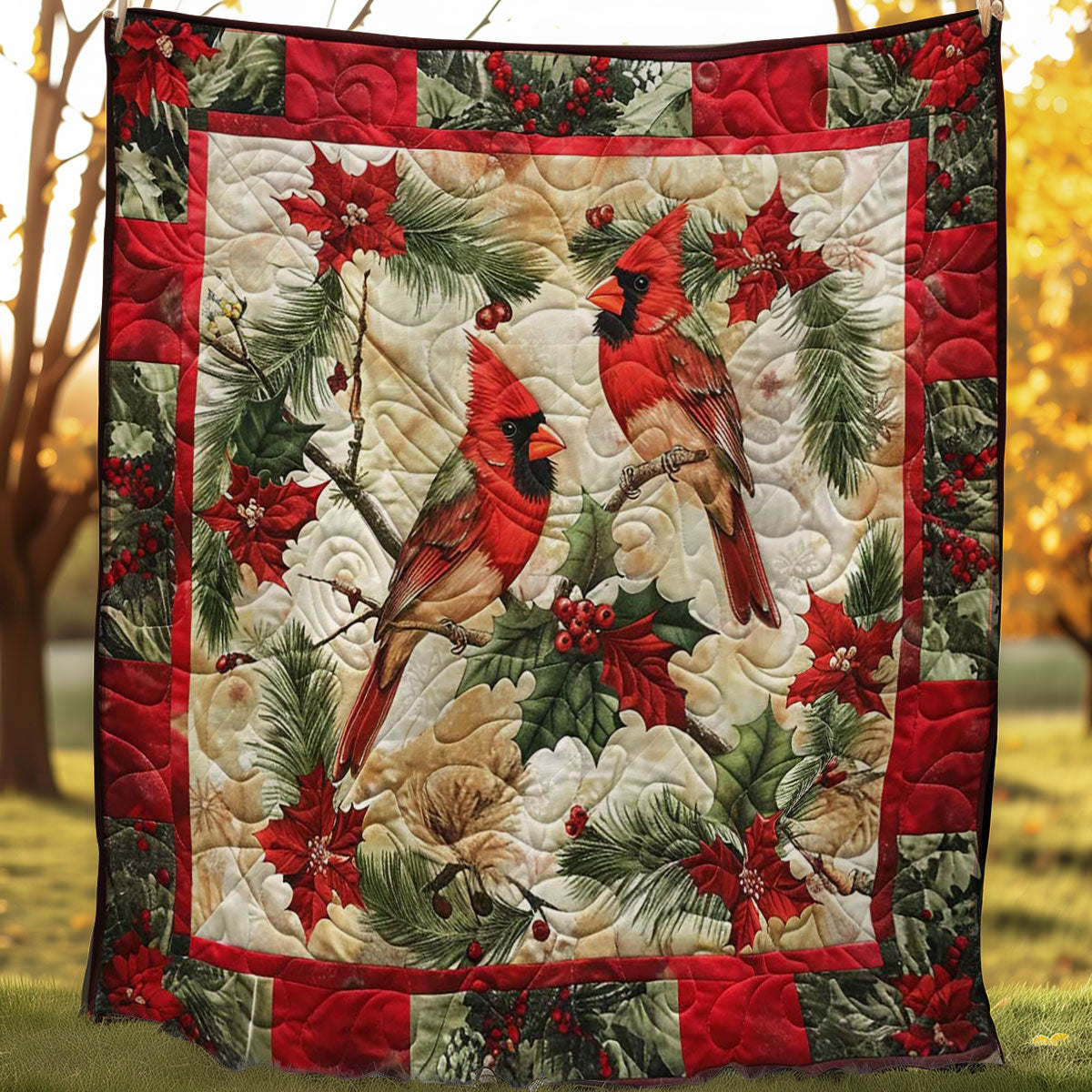 Cardinal's Christmas Eve WN1608010CL Quilt