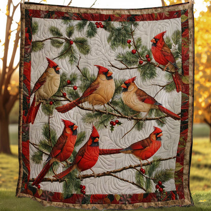 Cardinal's Winter Cheer WN1608011CL Quilt