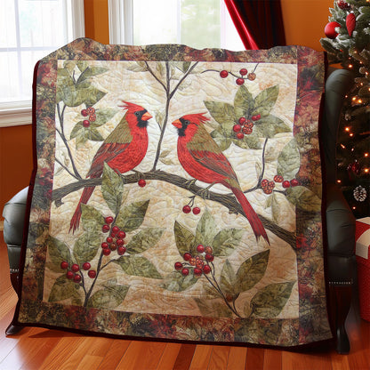 Cardinals And Berries WM0208003CL Quilt