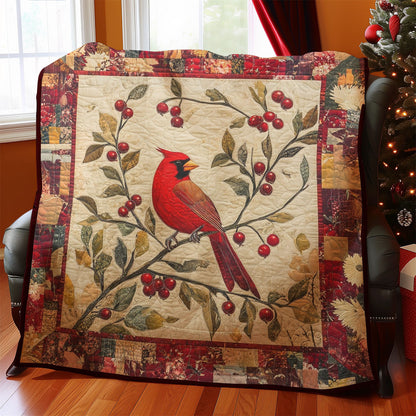 Cardinals And Berries WM0208004CL Quilt