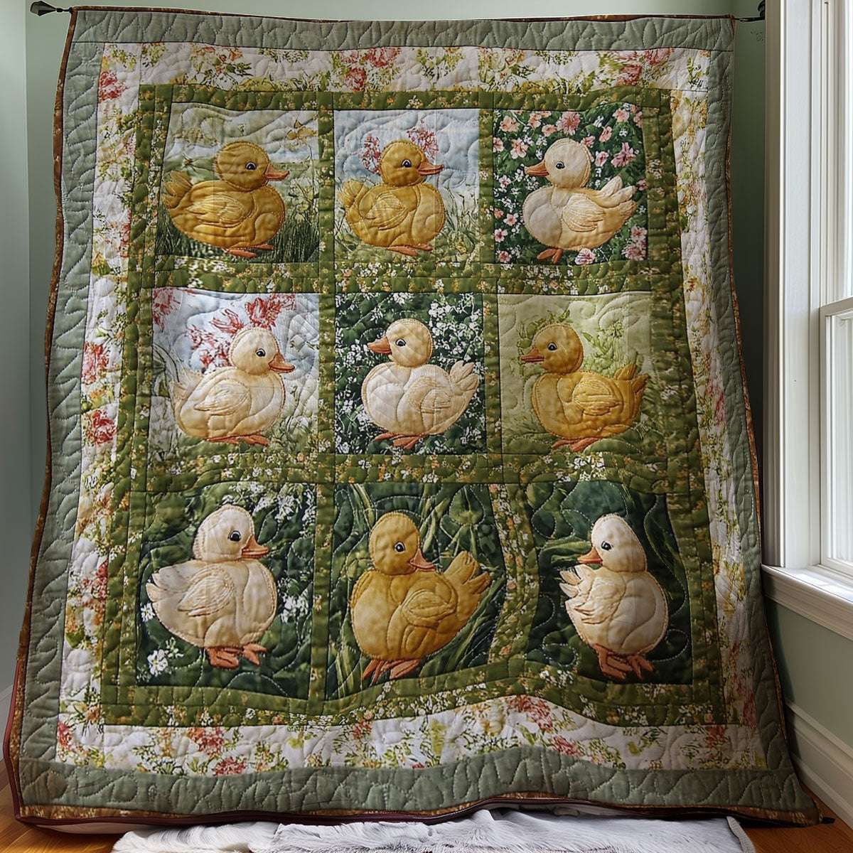 Cartoon Duckies WM0308032CL Quilt