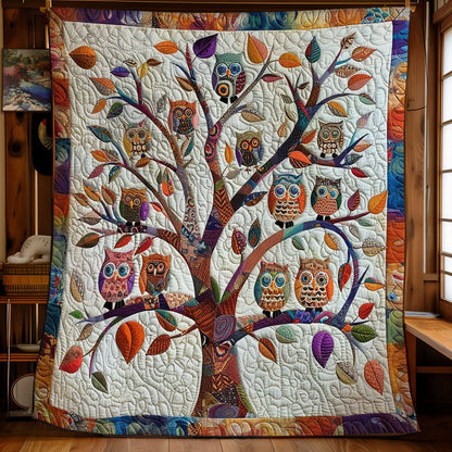 Cartoon Owls Tree WM0509020CL Quilt