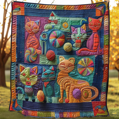 Cat And Wool Patchwork WN0908053CL Quilt