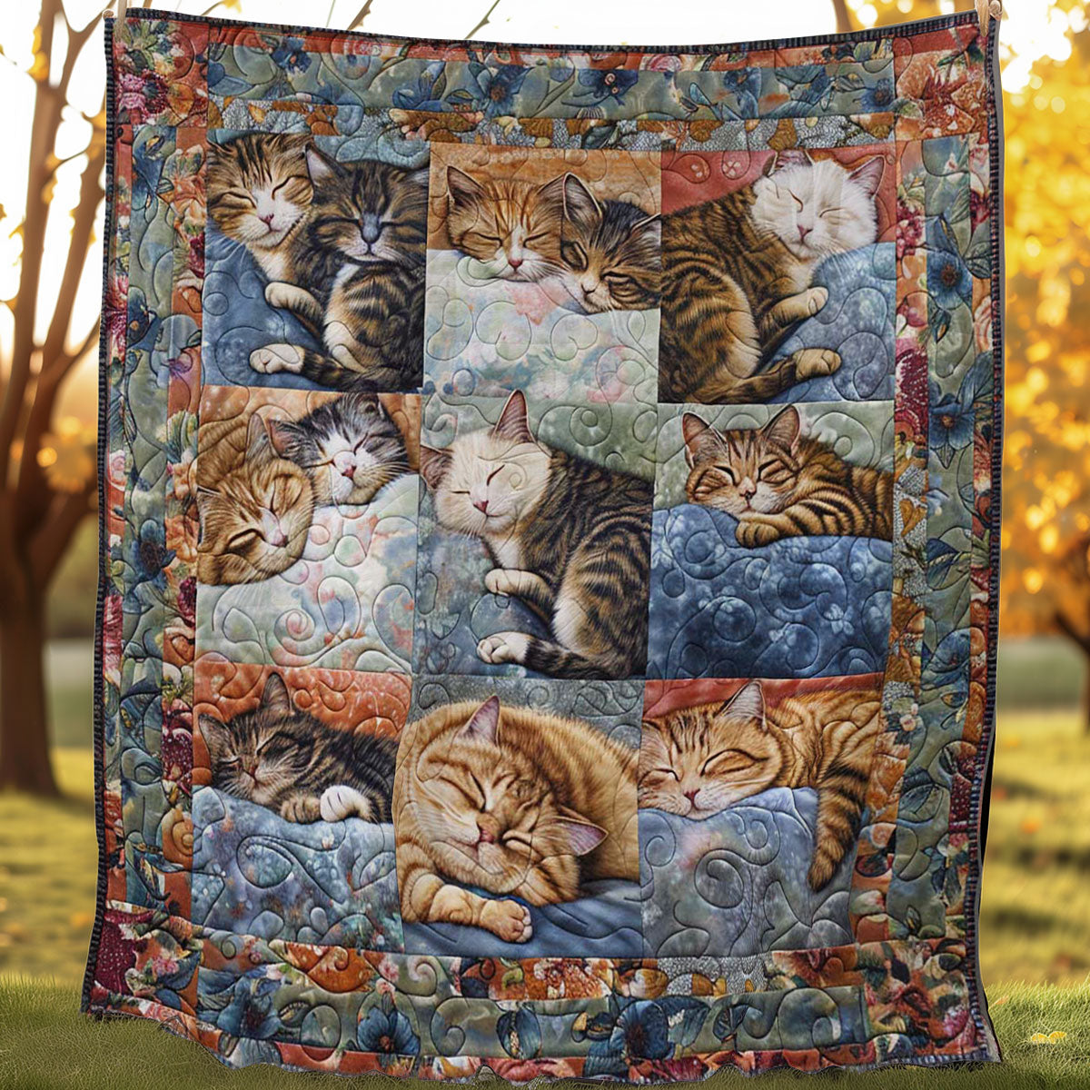 Cat Nap Comforter WN2108001CL Quilt