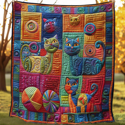 Cat Playful Yarn WN0908039CL Quilt