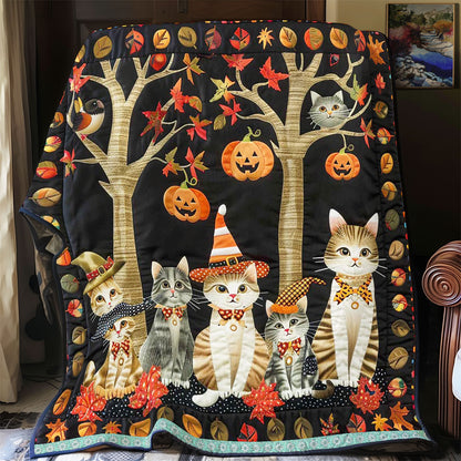 Cat Witch Halloween WN1609048CL Quilt