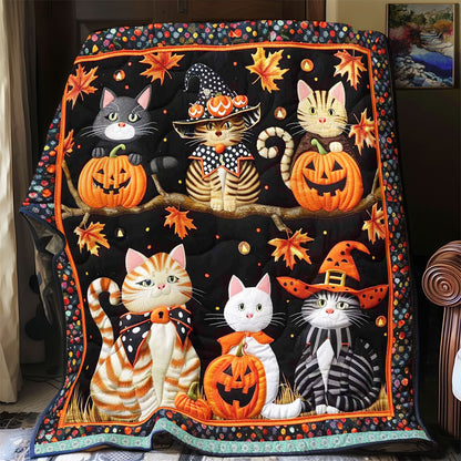 Cat Witch Halloween WN1609050CL Quilt