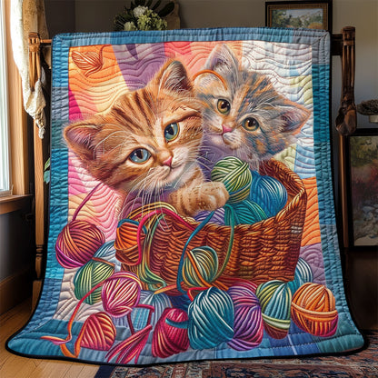 Cat With Yarn SR2008009CL Quilt