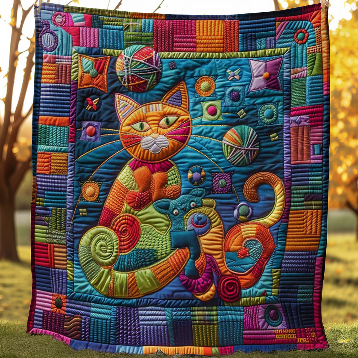 Cat Yarn Fun WN0908038CL Quilt