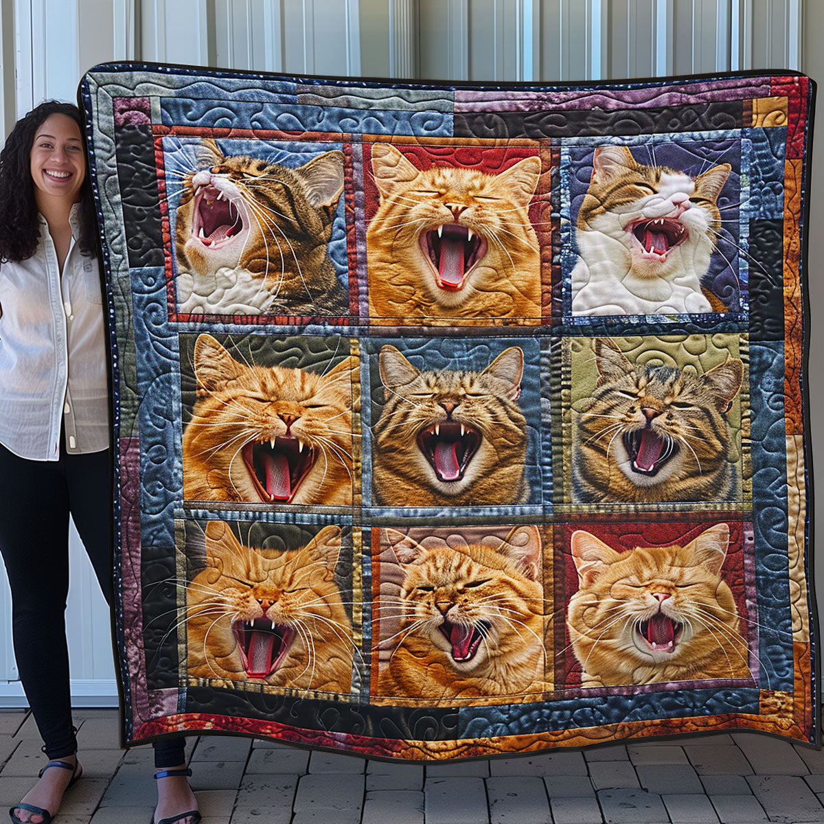 Cat Yowl SR1508040CL Quilt