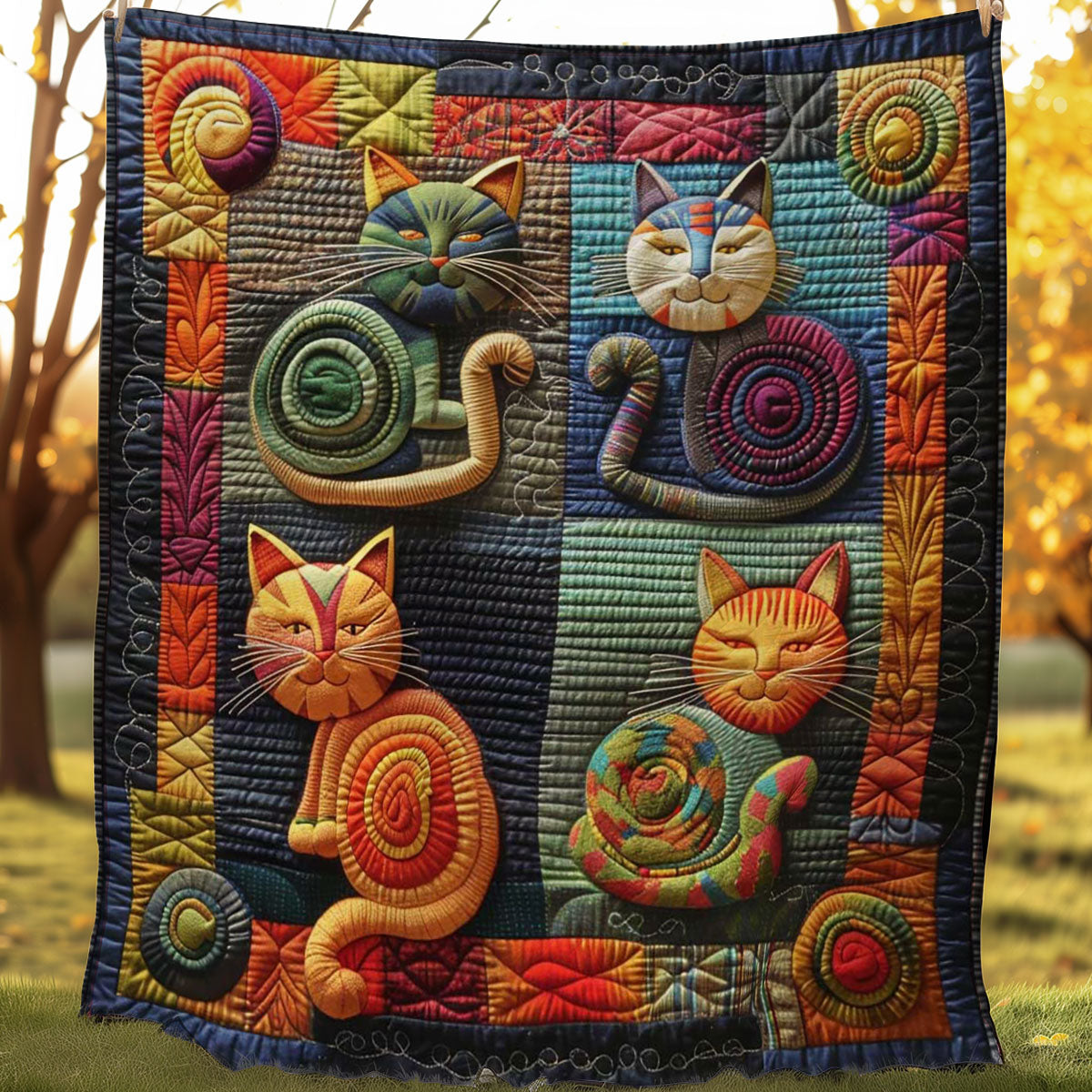 Cat’s Comic WN0908074CL Quilt