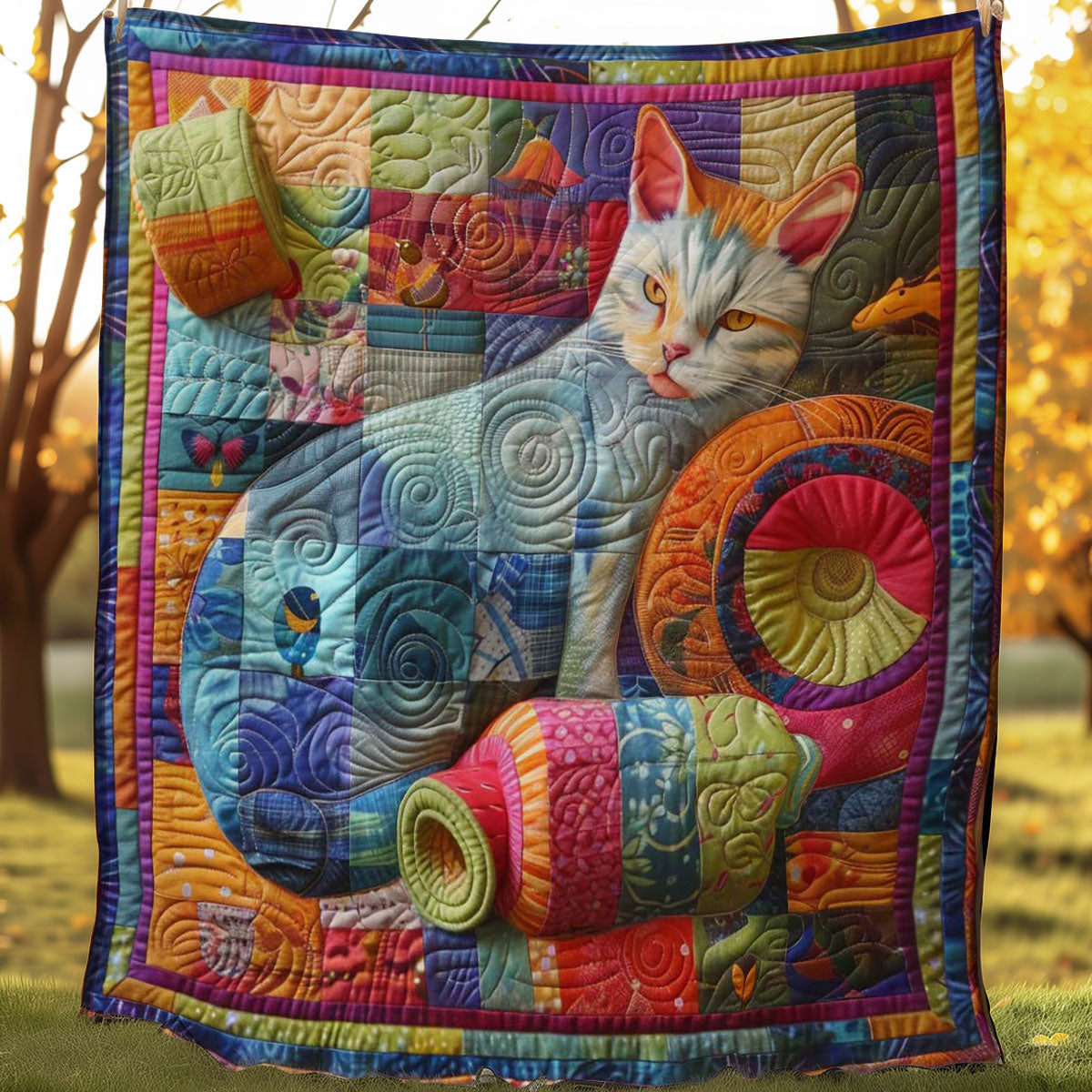 Cat’s Cozy Yarn WN0908035CL Quilt