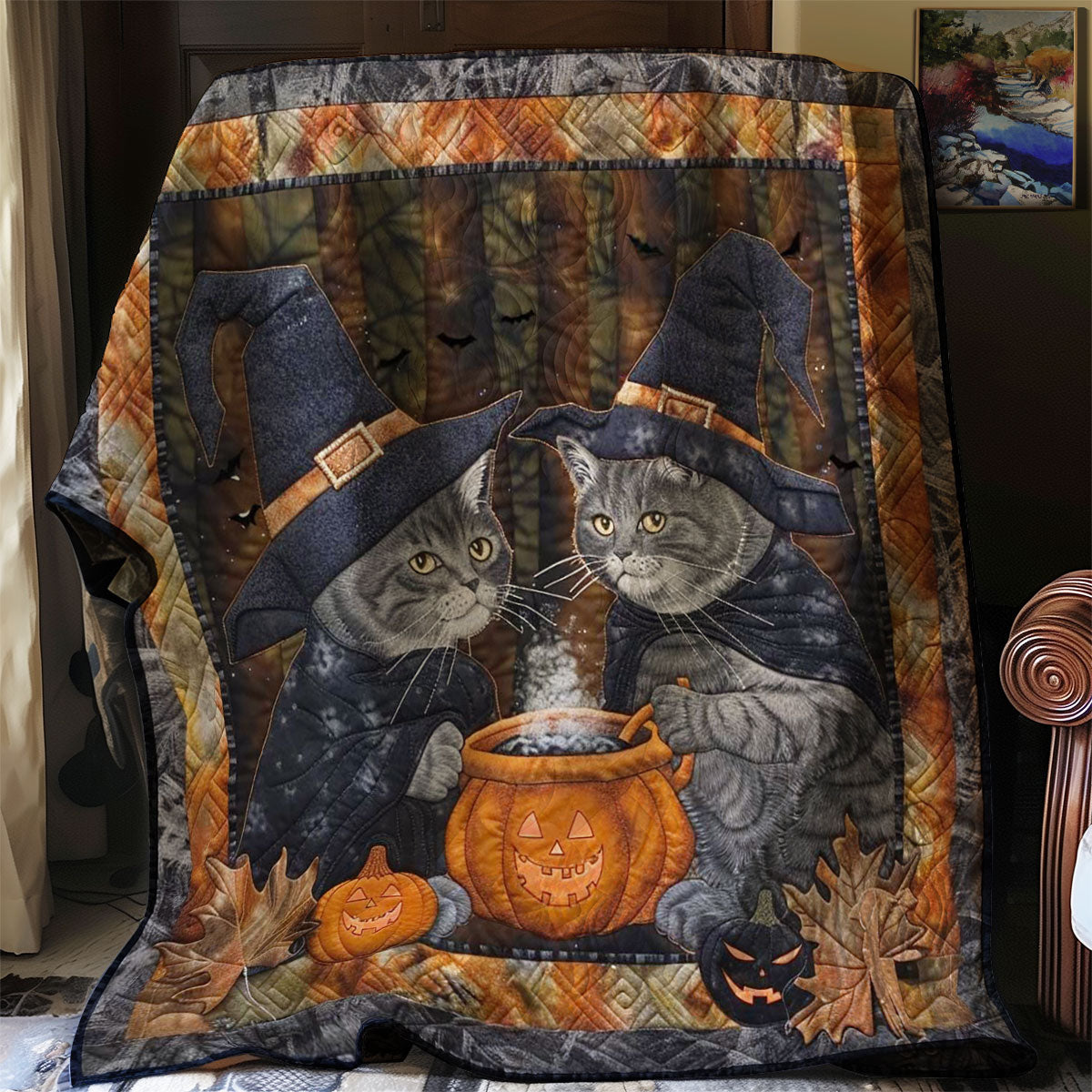 Cat's Dark Potion WN1408046CL Quilt