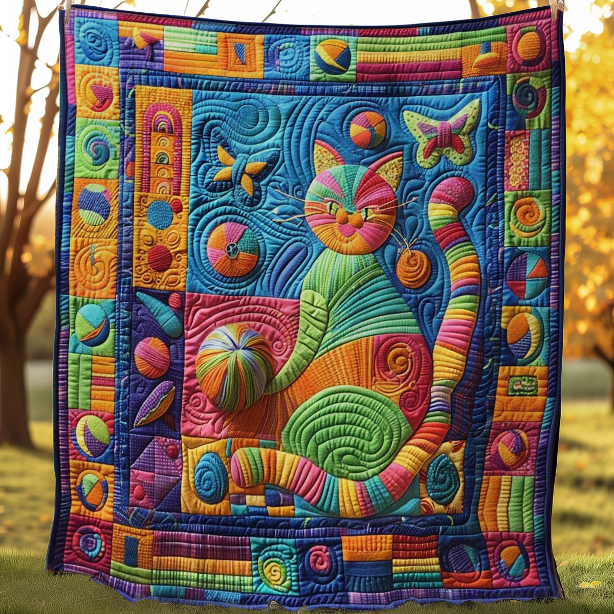 Cat's Yarn Play WN0908045CL Quilt