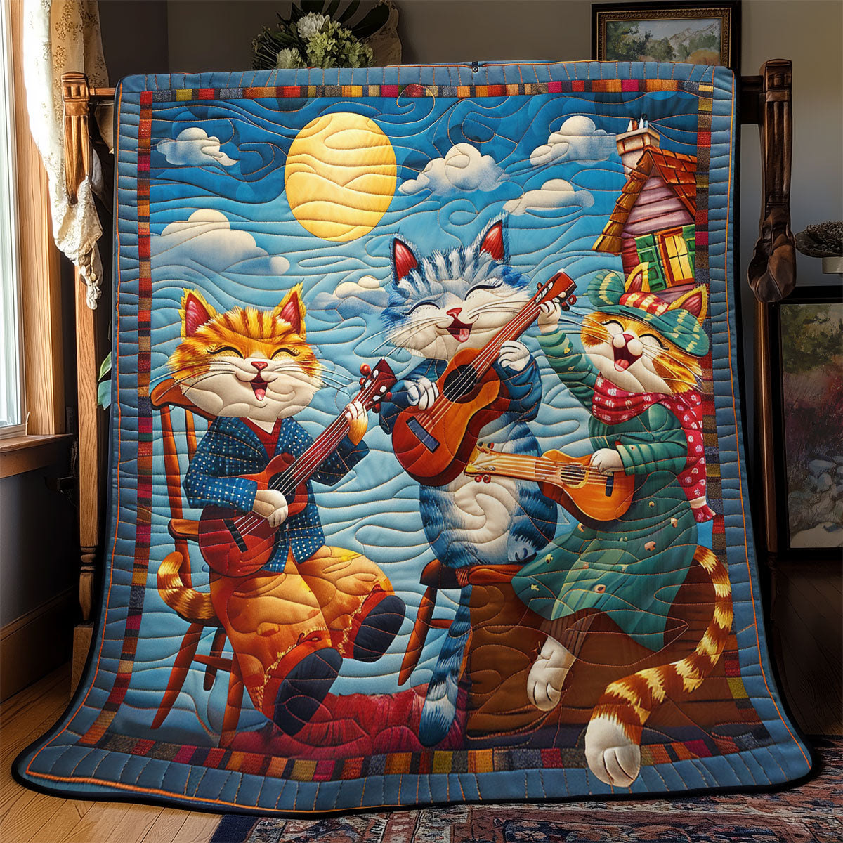 Cats With Music SR2008014CL Quilt
