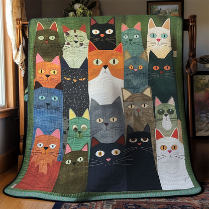 Cats' Bold Eyes WN0909087CL Quilt