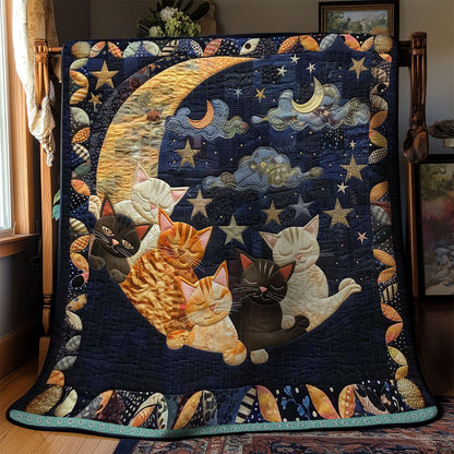 Cats’ Dreamy Crescent WN0909099CL Quilt