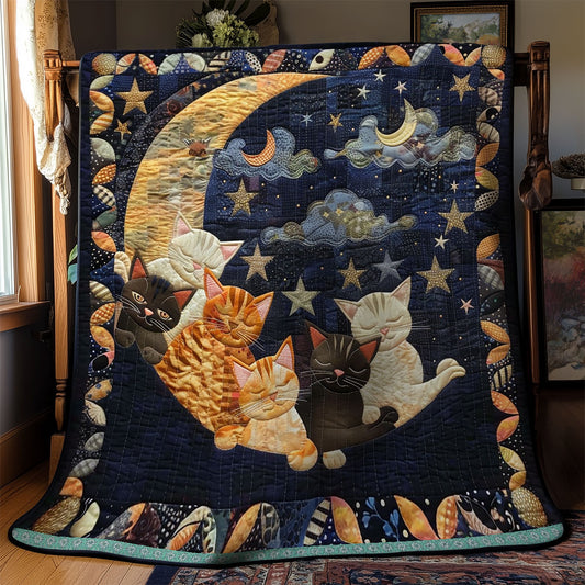 Cats’ Dreamy Crescent WN0909099CL Quilt
