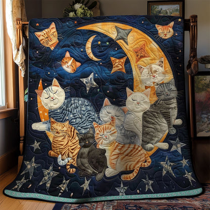 Cats' Lunar Nap WN0909094CL Quilt