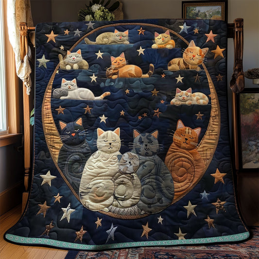 Celestial Cats’ Sleep WN0909097CL Quilt