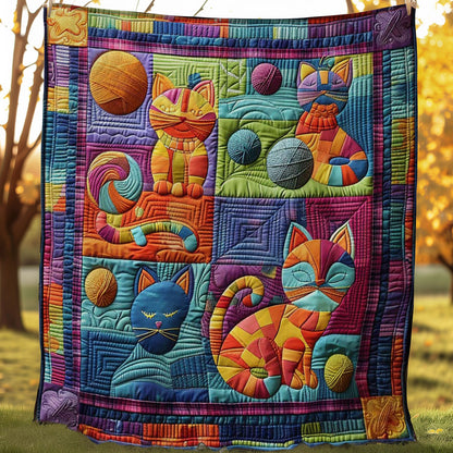Charming Cat & Yarn WN0908047CL Quilt