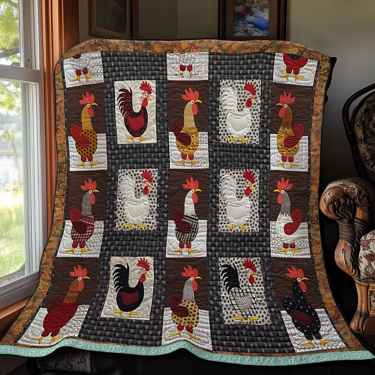 Charming Chickens WN0509048CL Quilt