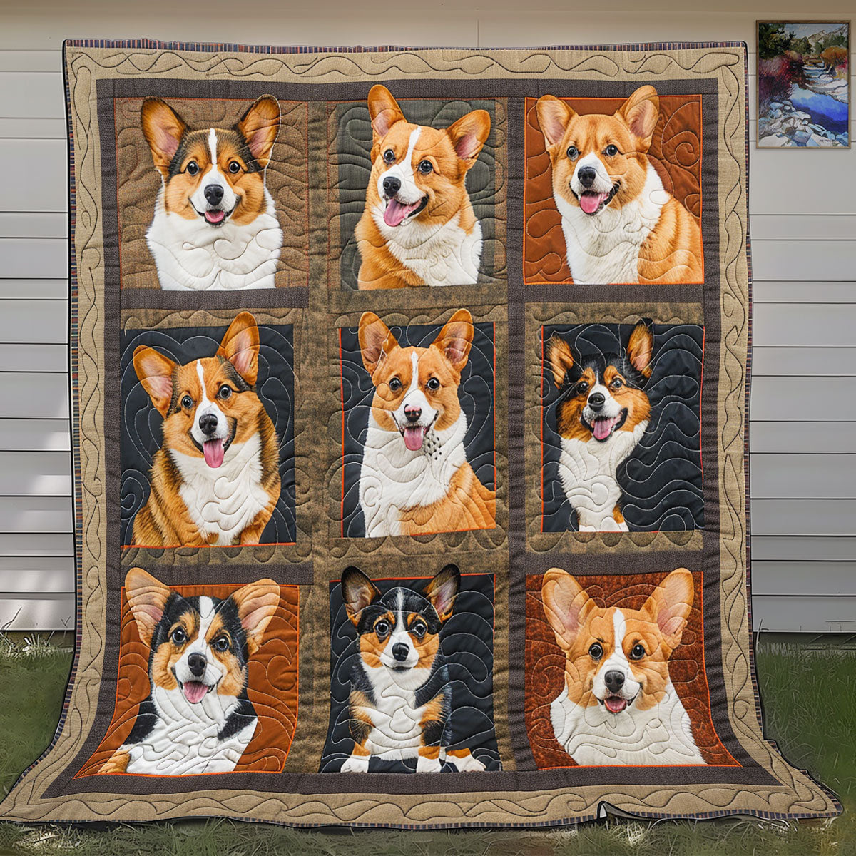 Charming Corgi SR0908023CL Quilt