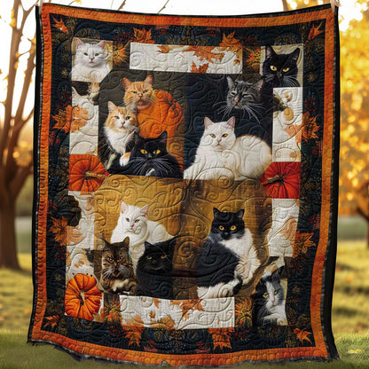 Charming Halloween Cats WN1508114CL Quilt