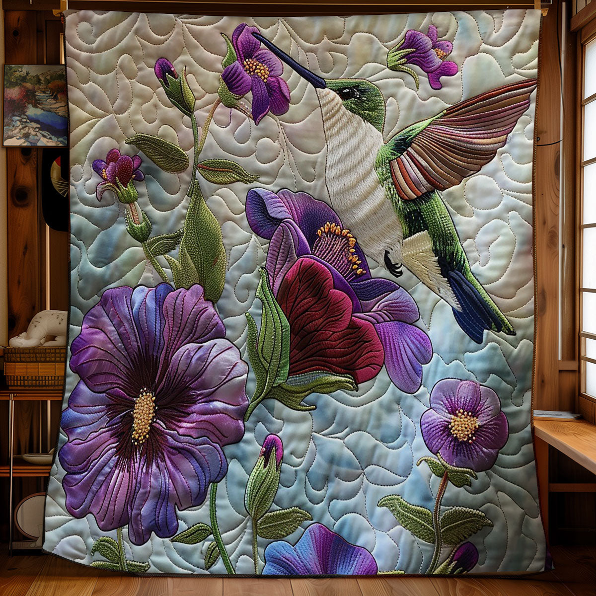 Charming Hummingbird WM2808001CL Quilt