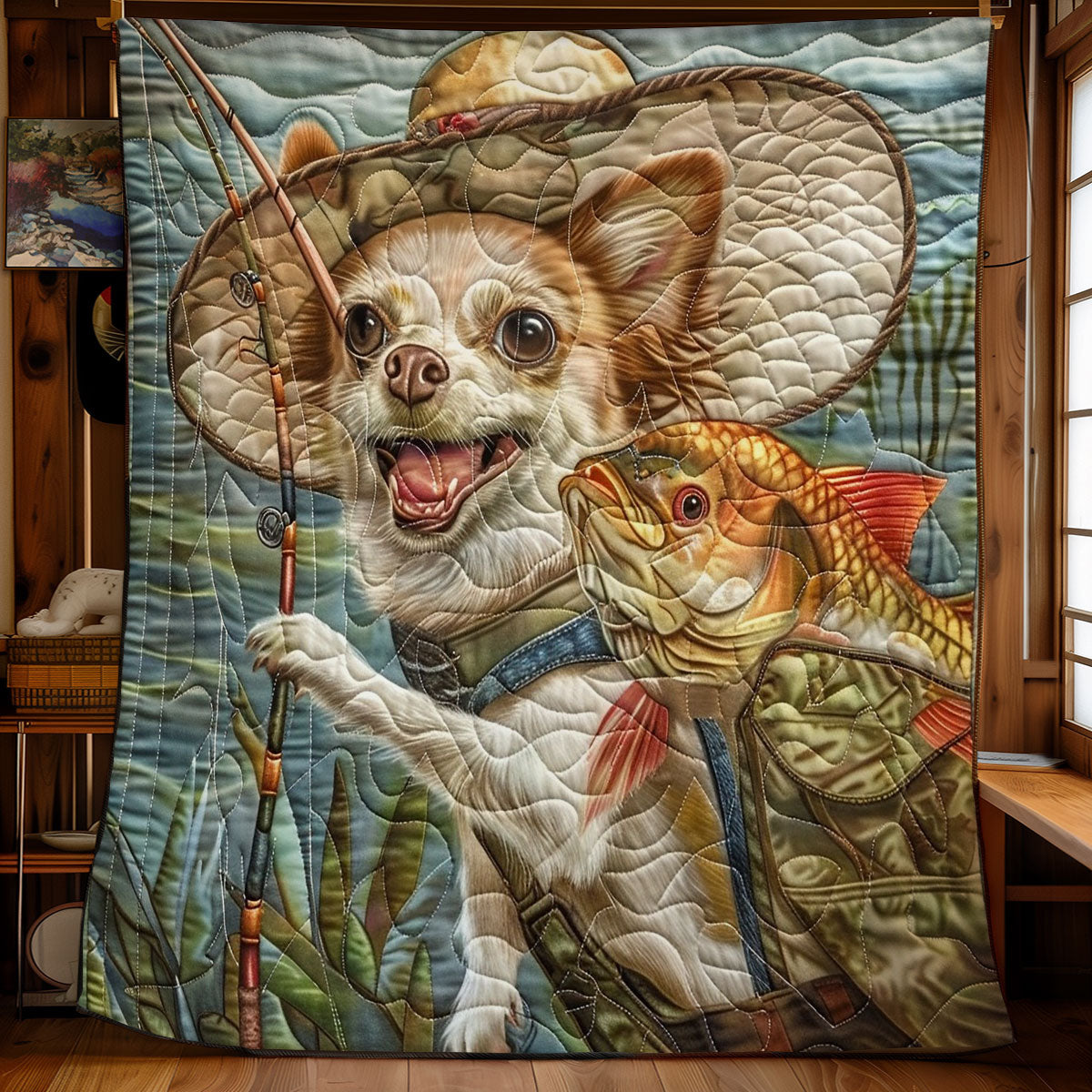 Cheer Up Chihuahua WM2308027CL Quilt