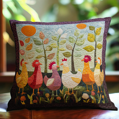 Cheerful Chicks WN2208061CL Quilt Pillow Case