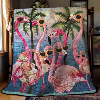 Chic Flamingo Vibes WN0909039CL Quilt