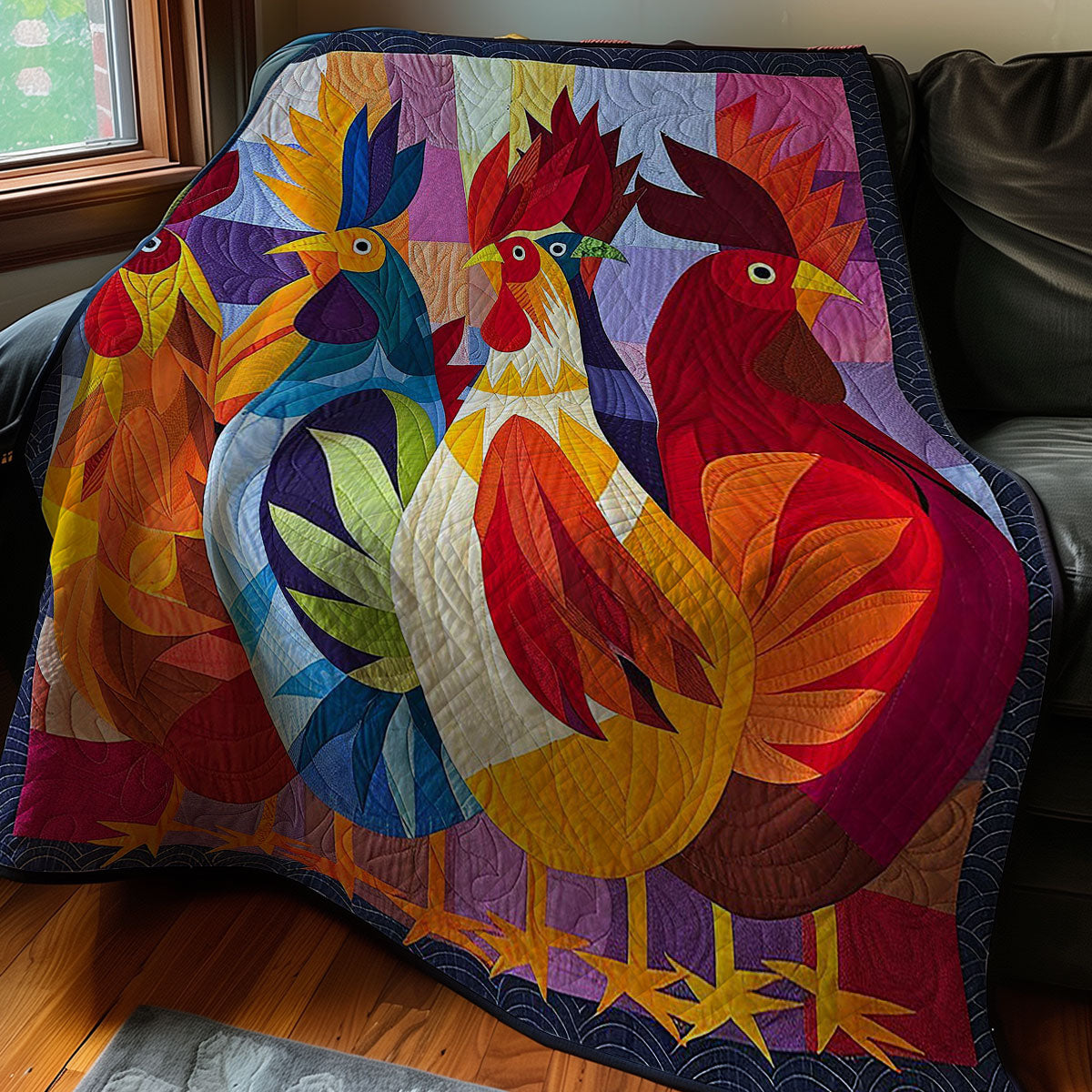 Chicken Chickens WM2907001CL Quilt