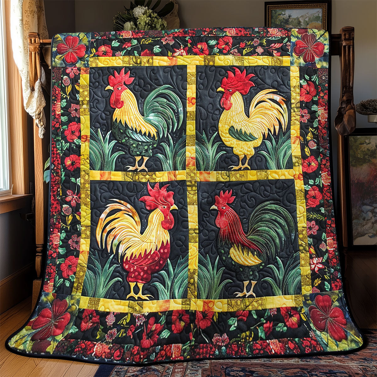 Chicken Flower SR2208015CL Quilt