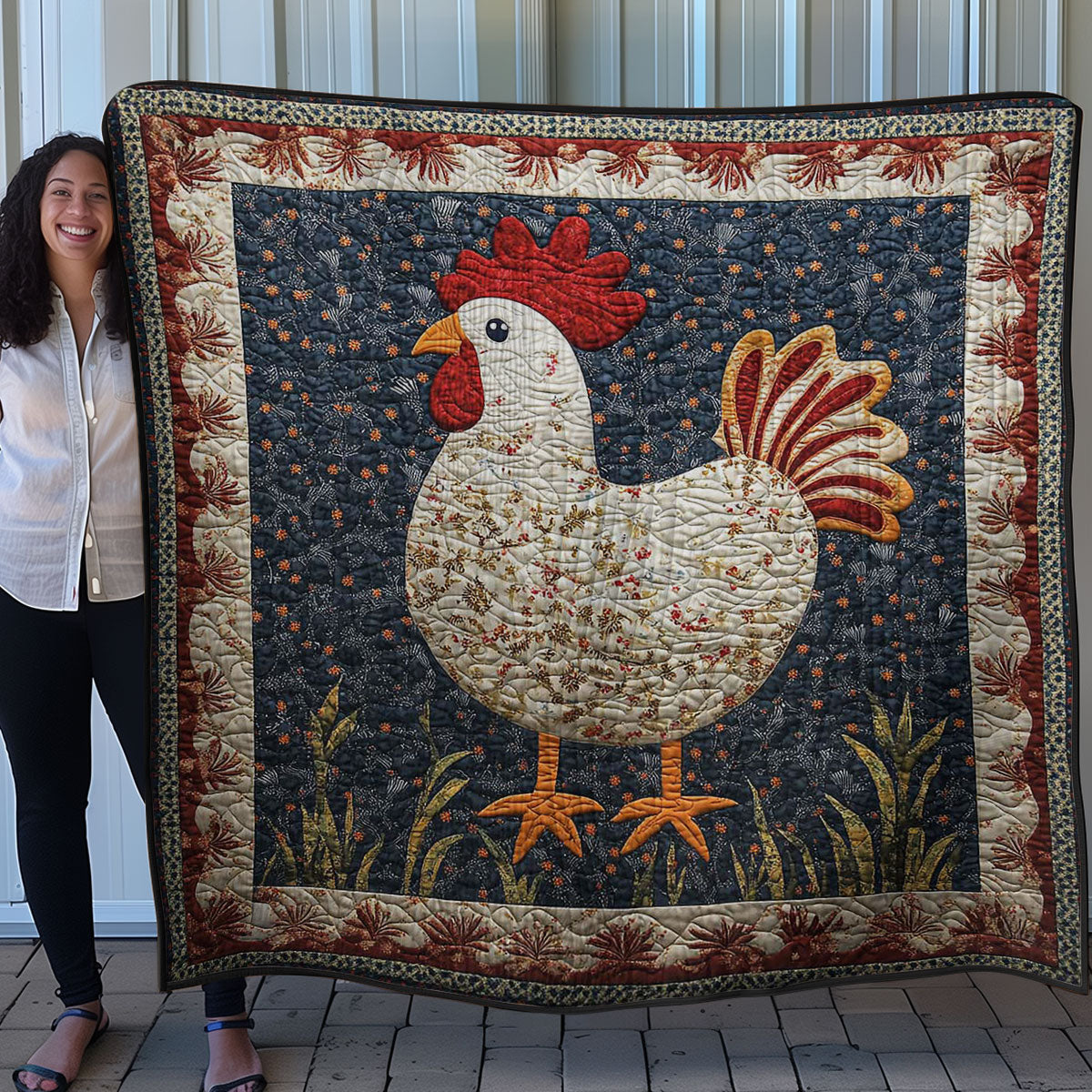 Chicken WN0208008CL Quilt