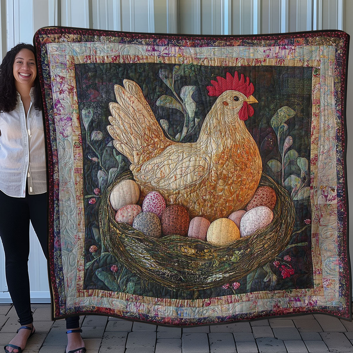 Chicken & Egg WN0208011CL Quilt