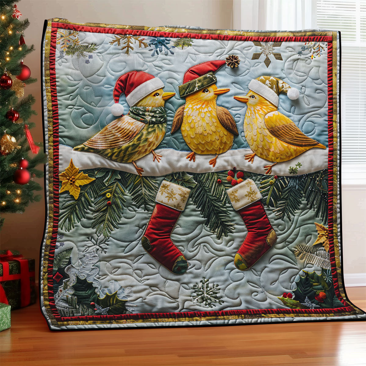 Christmas Bird SR1908023CL Quilt